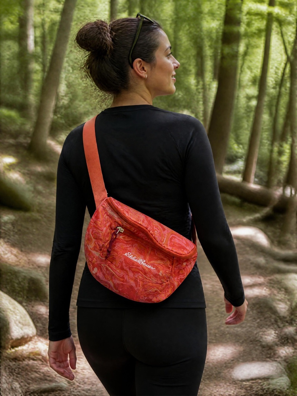 Eddie Bauer Outdoor Crossbody Sling Belt Bag Travel Pack